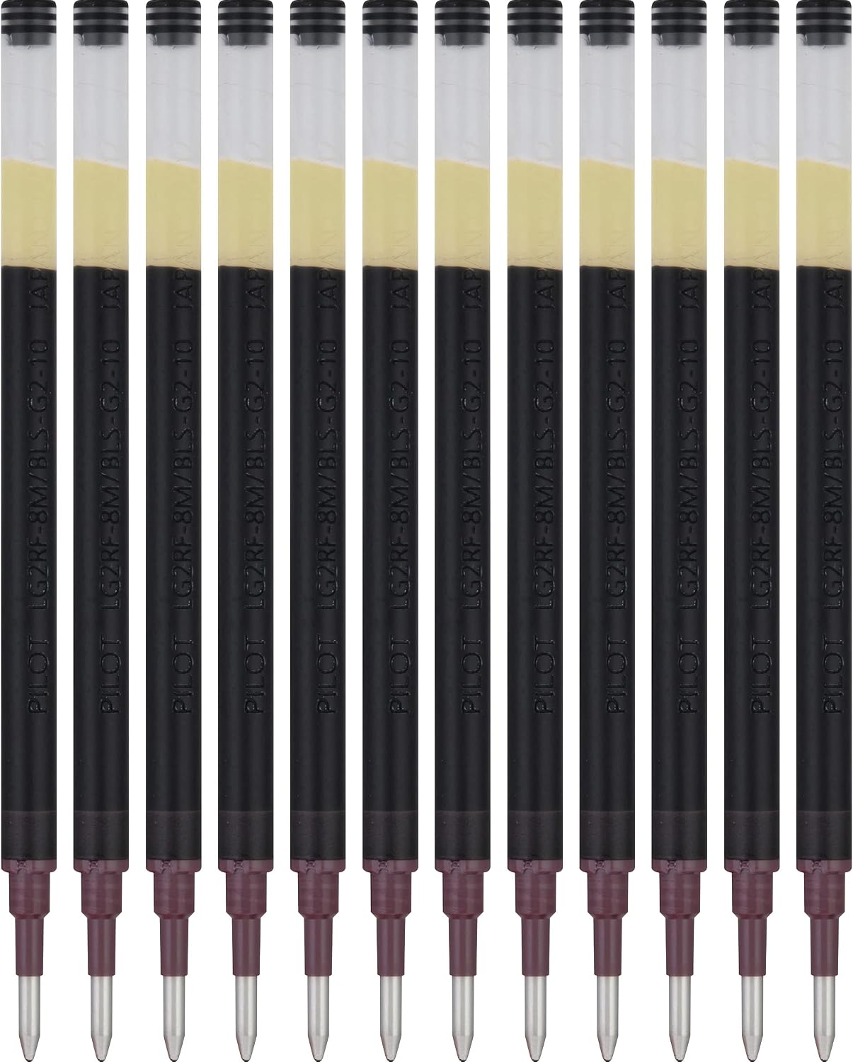 Pilot G2 Gel Ink Refills, Bold Point 1.0 mm, Black, Pack of 12
