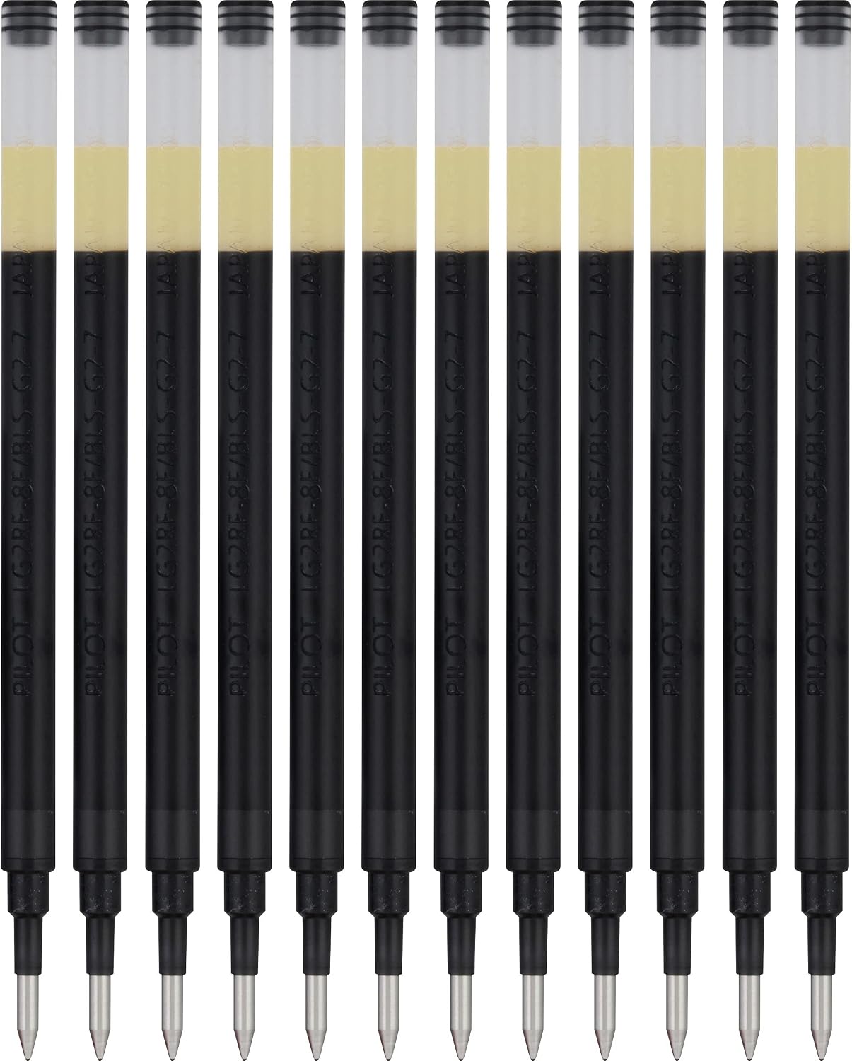 Pilot G2 Gel Ink Refills, Fine Point 0.7 mm, Black, Pack of 12